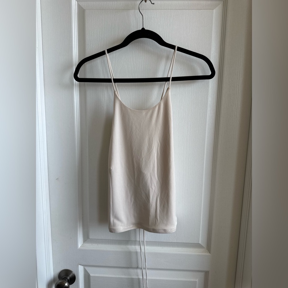H&M cross cross tie tank top XL